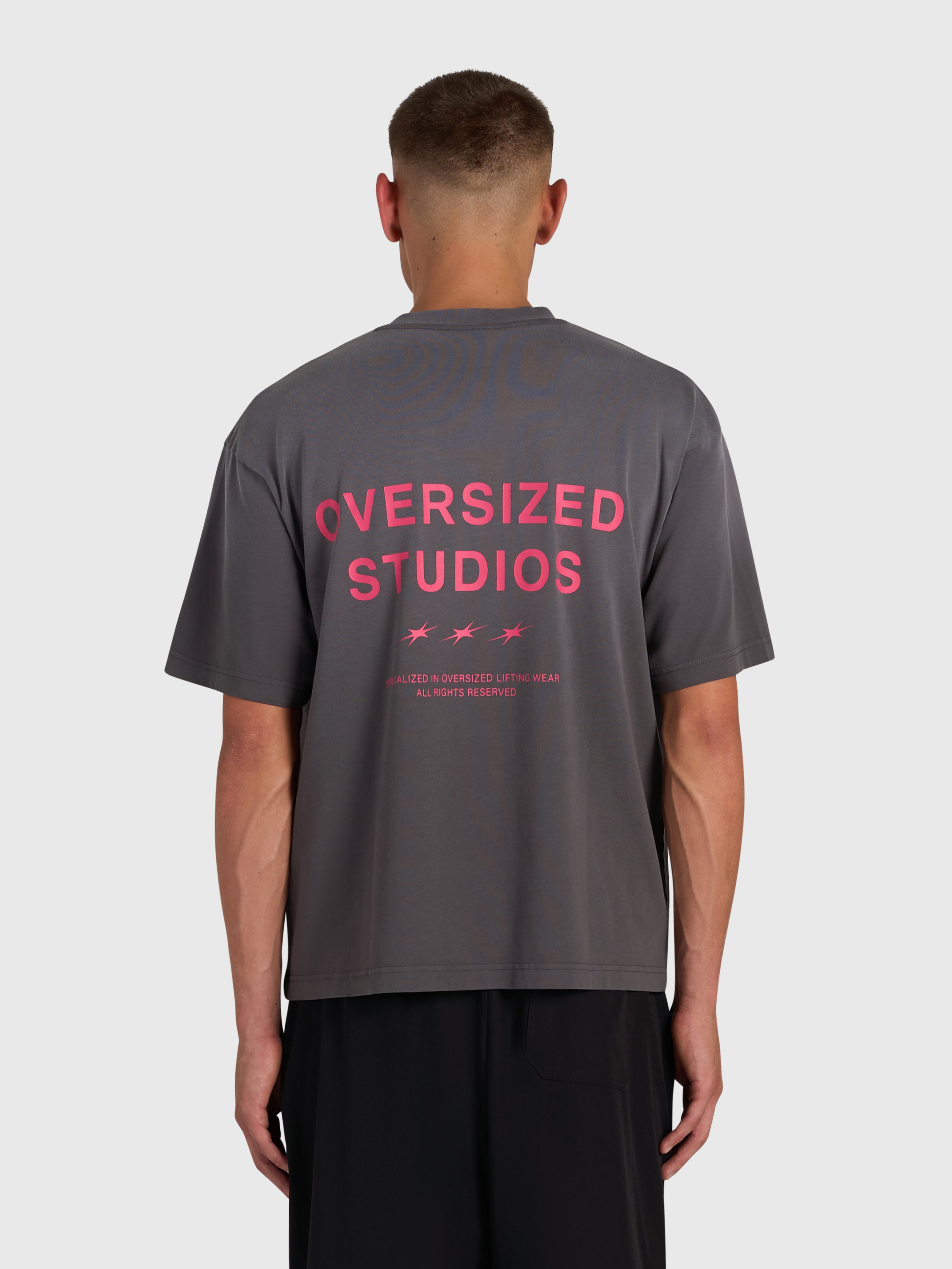 Confidence V2 Heavy Box Tee - Vintage Grey/Pink