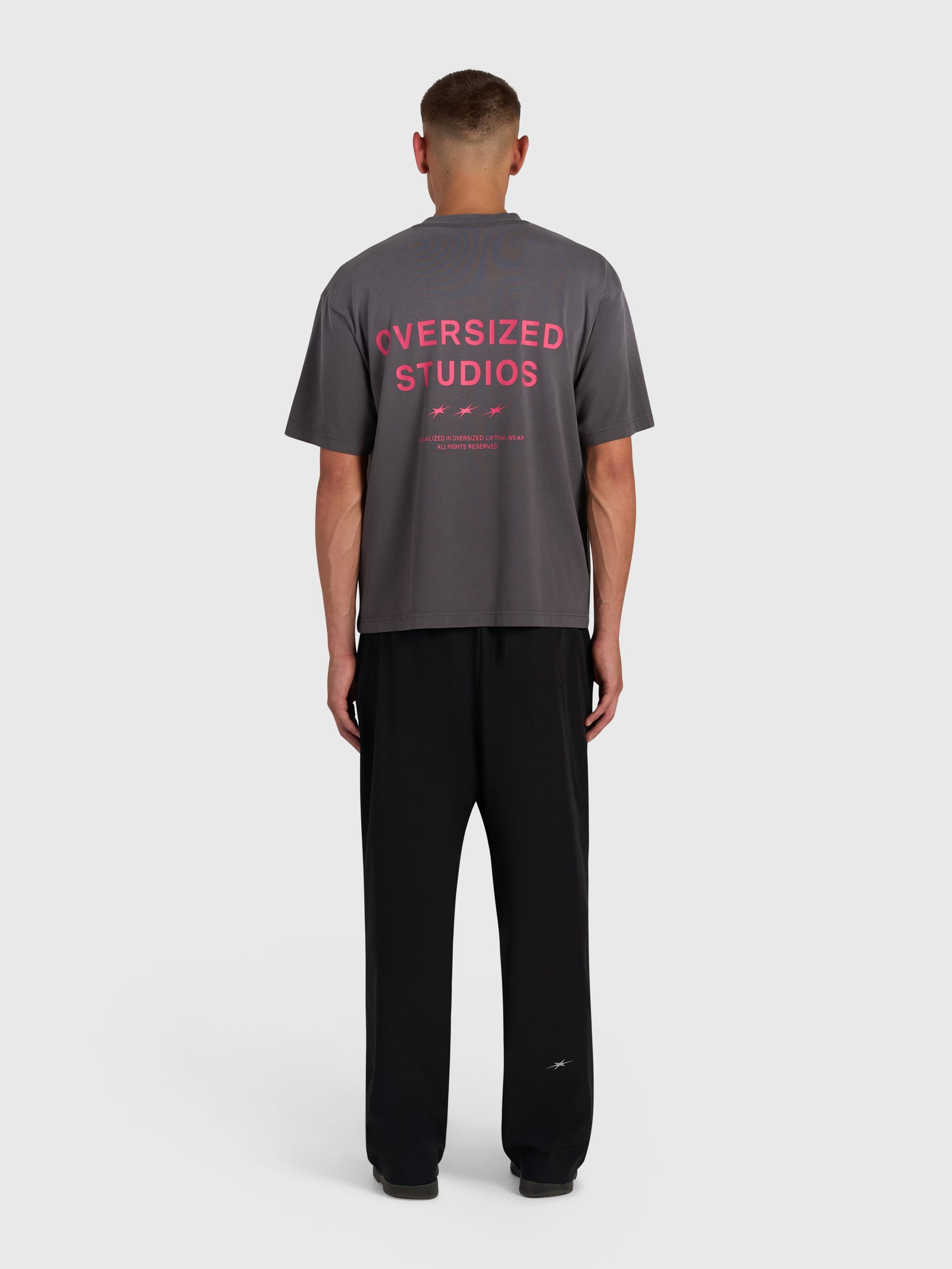 Confidence V2 Heavy Box Tee - Vintage Grey/Pink