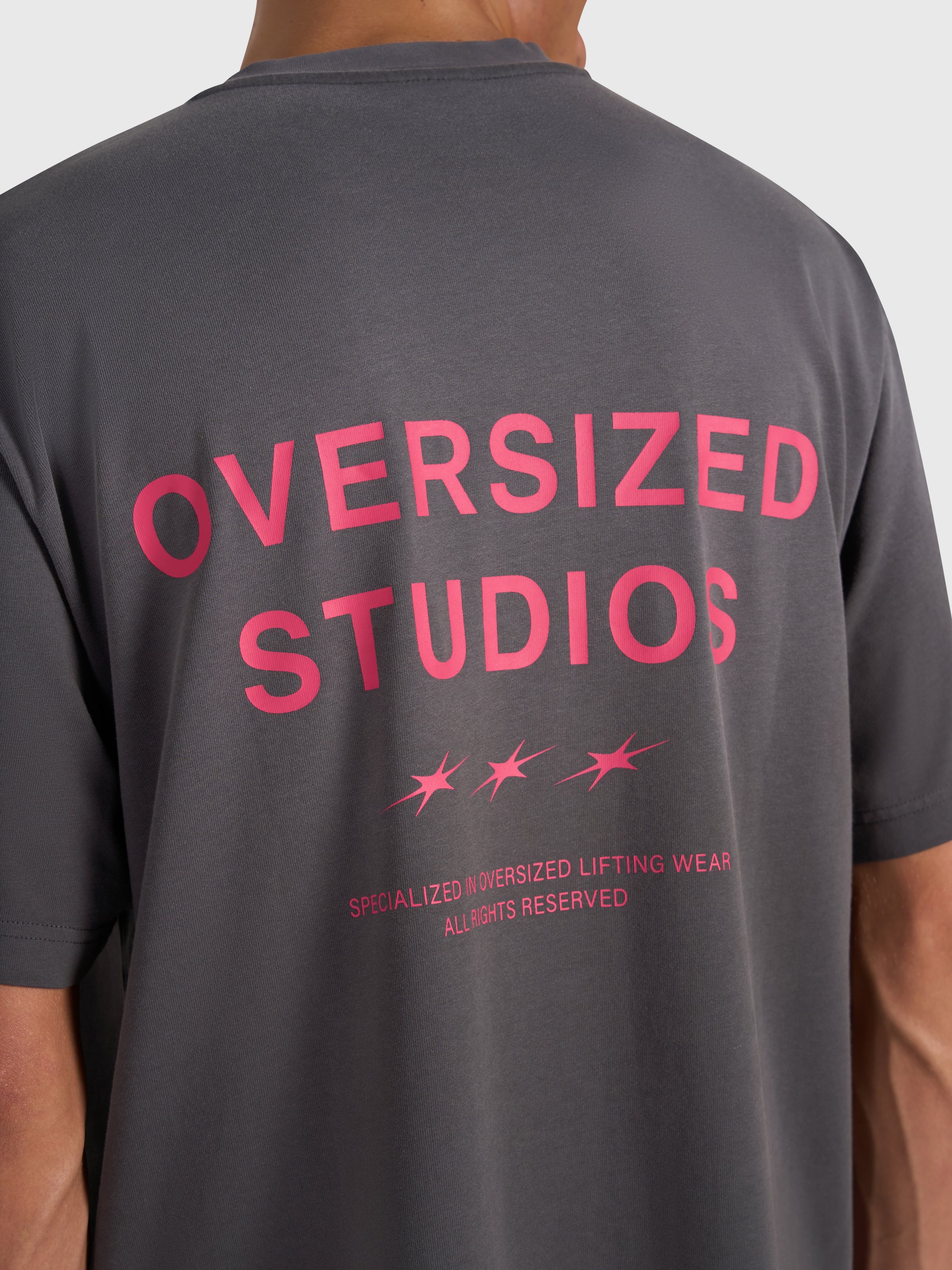 Confidence V2 Heavy Box Tee - Vintage Grey/Pink