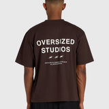 Confidence V2 Box Tee - Brown/White