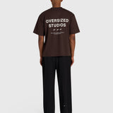 Confidence V2 Box Tee - Brown/White