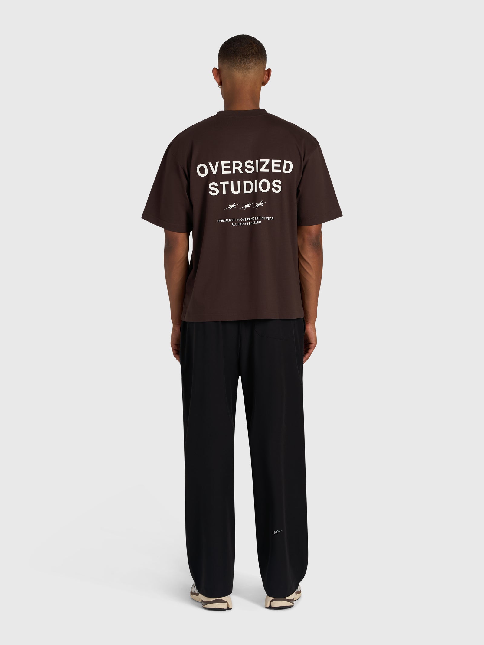 Confidence V2 Box Tee - Brown/White