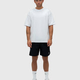 Interlock Stamina Box Tee - White/Black