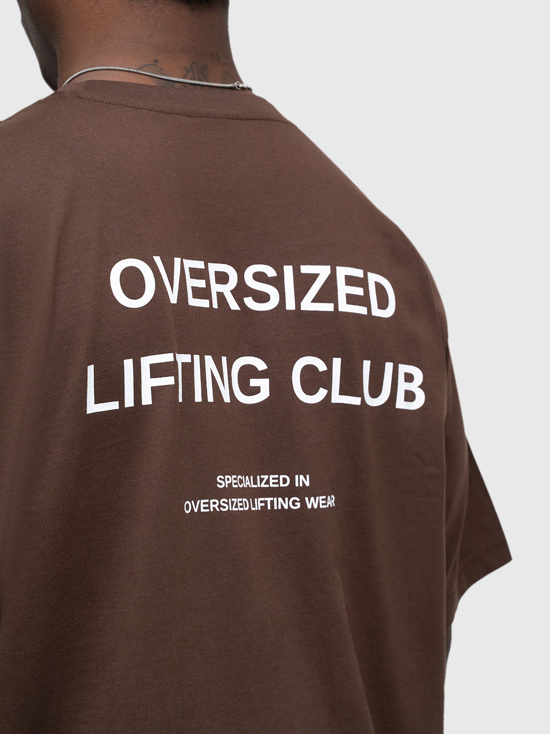 Confidence Heavyweight Box Tee - Brown/White