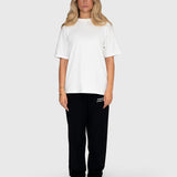 Confidence Box Tee - Cream/Forest