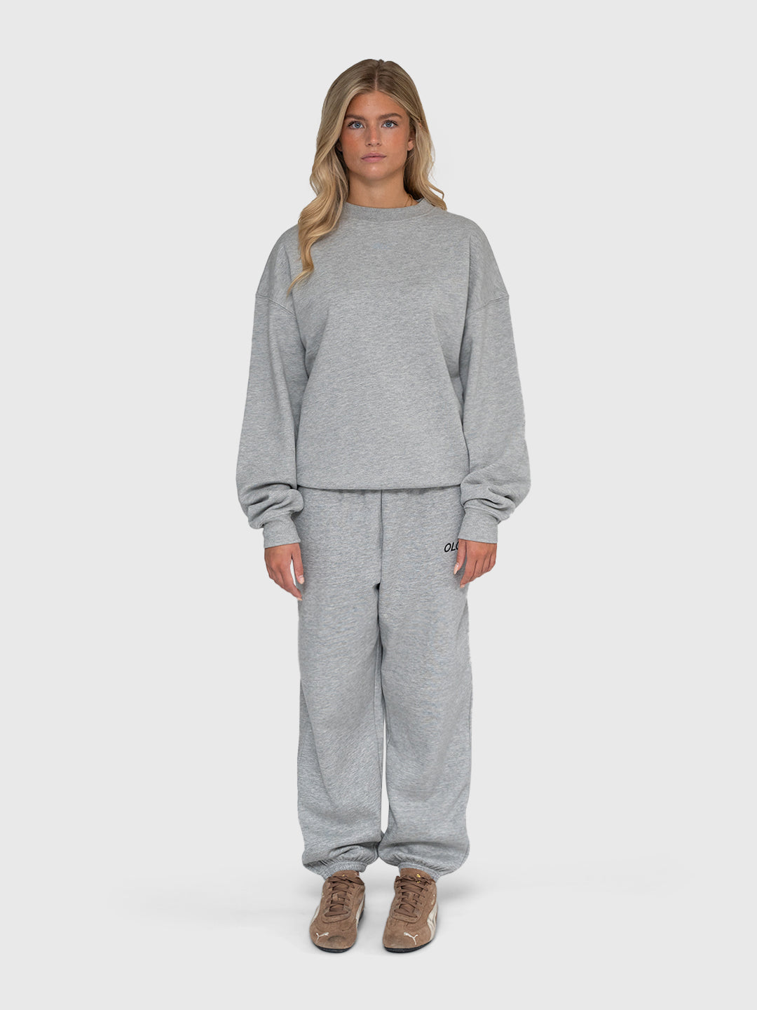 Confidence Sweatshirt - Heather Grey/Forest