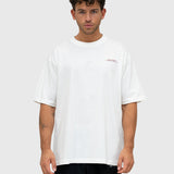 Consistency Box Tee - Cream/Burgundy