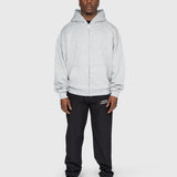 Confidence Zip Hoodie - Melange Grey/Forest