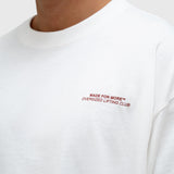 Consistency Box Tee - Cream/Burgundy