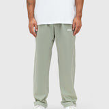 Logo Tech Pants - Sage/White