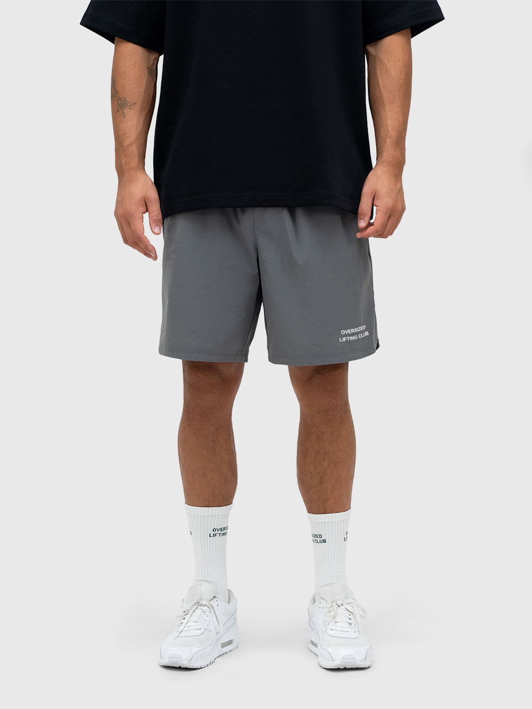 Confidence Tech Shorts - Charcoal/White