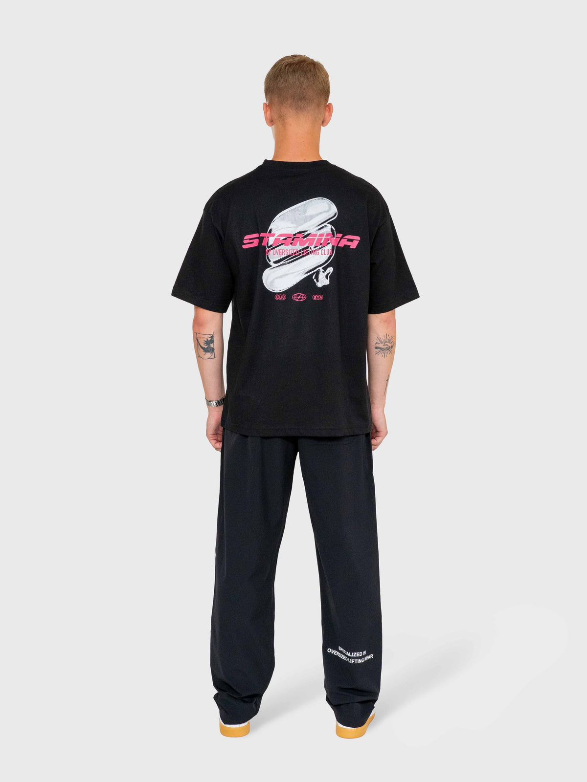 Stamina Chrome Box Tee - Black/Pink