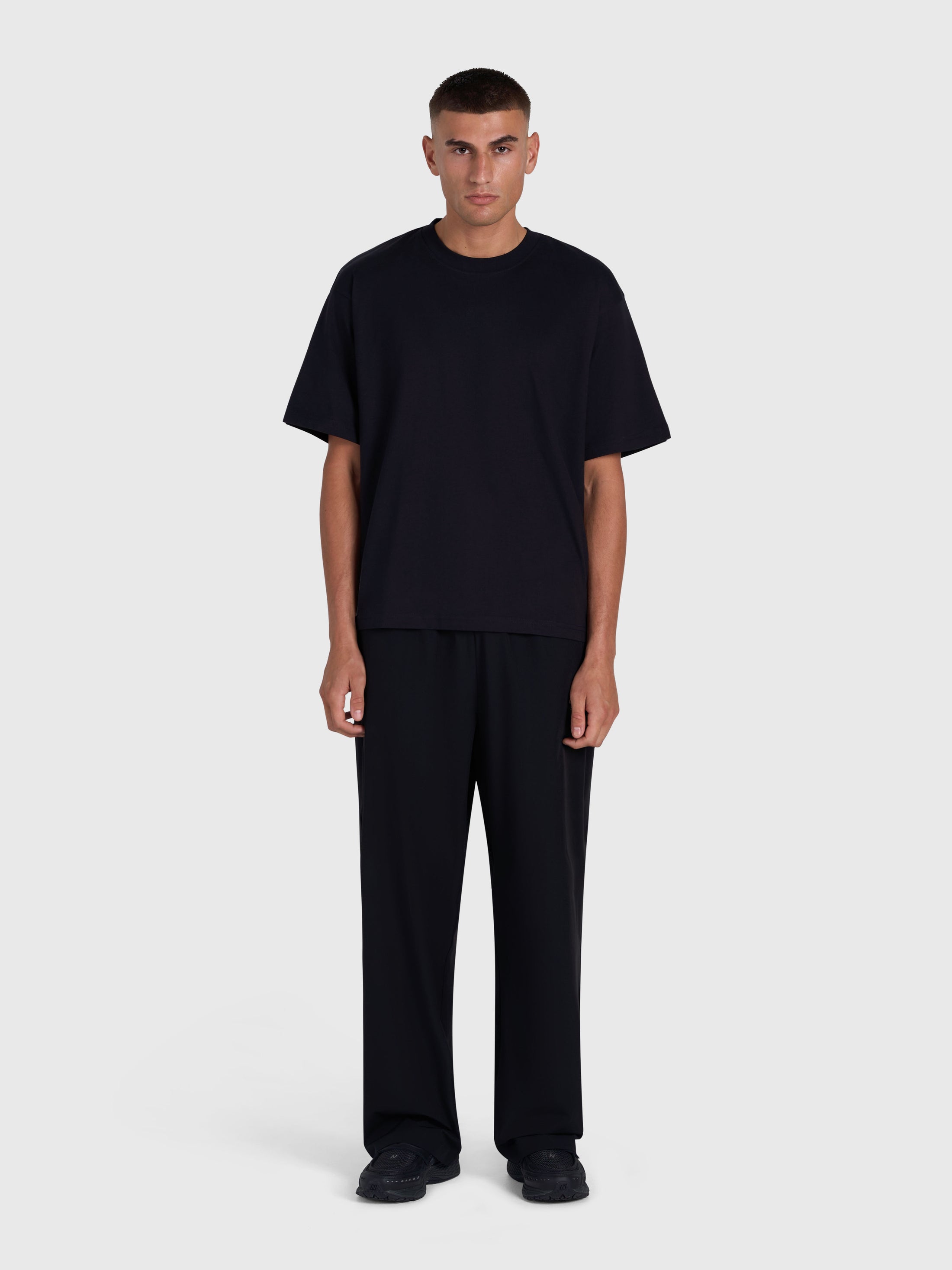 Confidence V2 Heavy Box Tee - Black/White