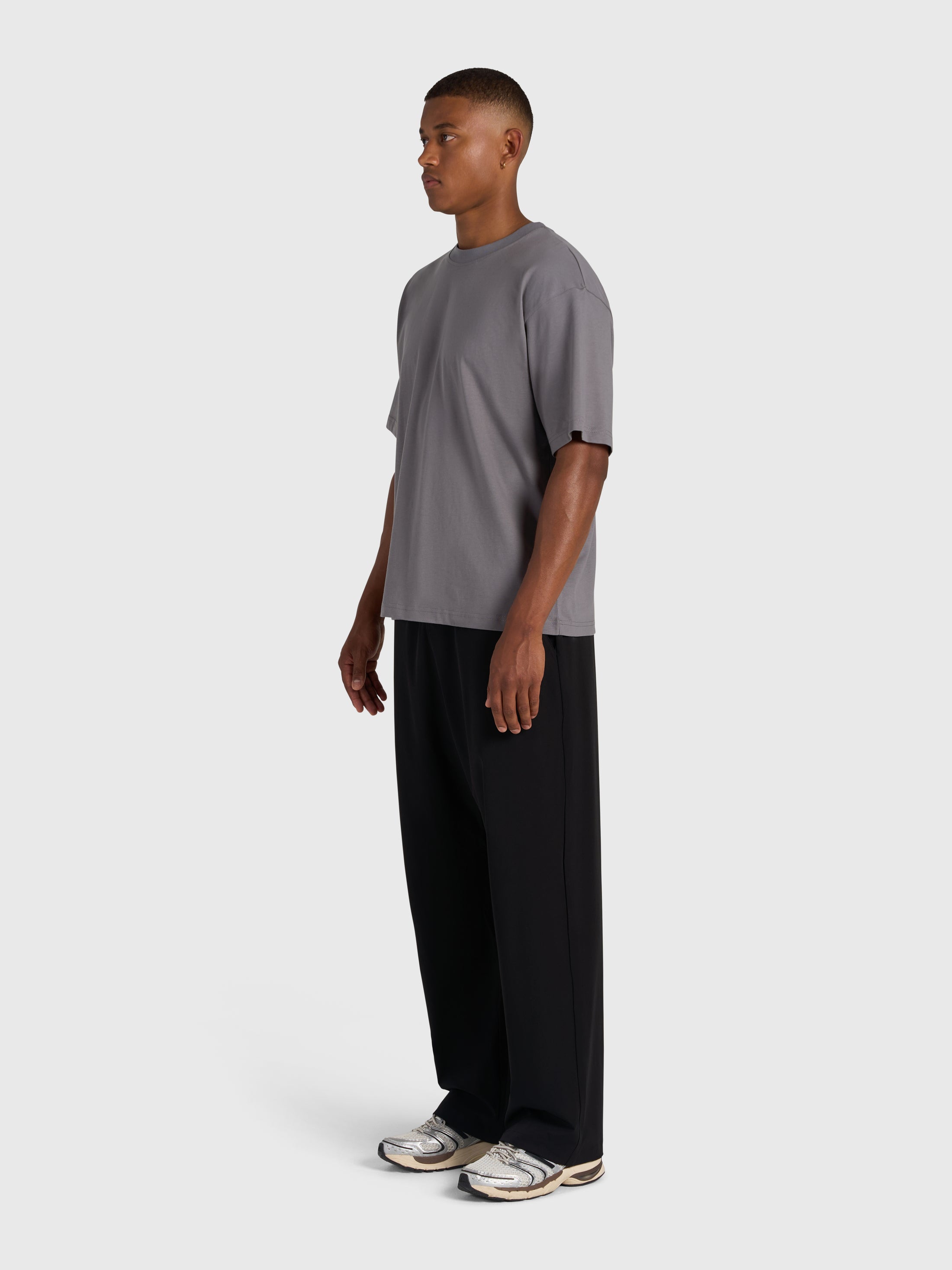 Confidence V2 Box Tee - Steel/Black