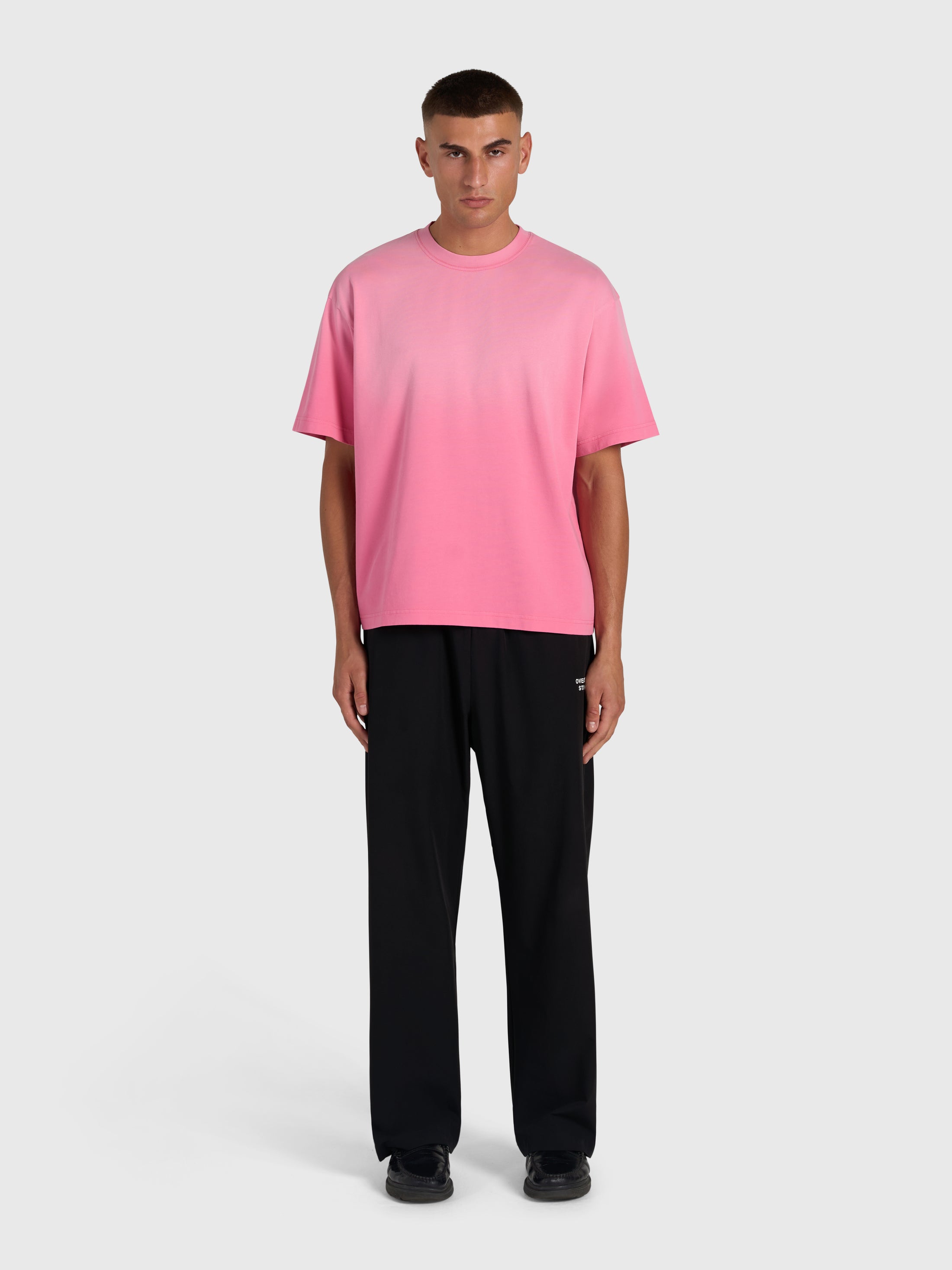 Confidence V2 Heavy Box Tee - Vintage Pink/White