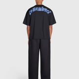 Tartan Arch Box Tee - Black/Blue