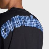 Tartan Arch Box Tee - Black/Blue