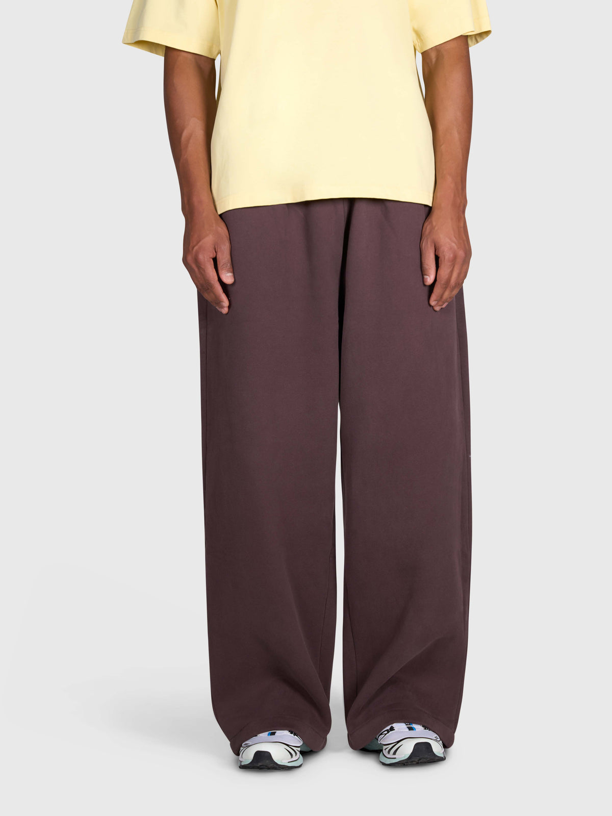 Tartan Baggy Sweatpants - Brown/Brown