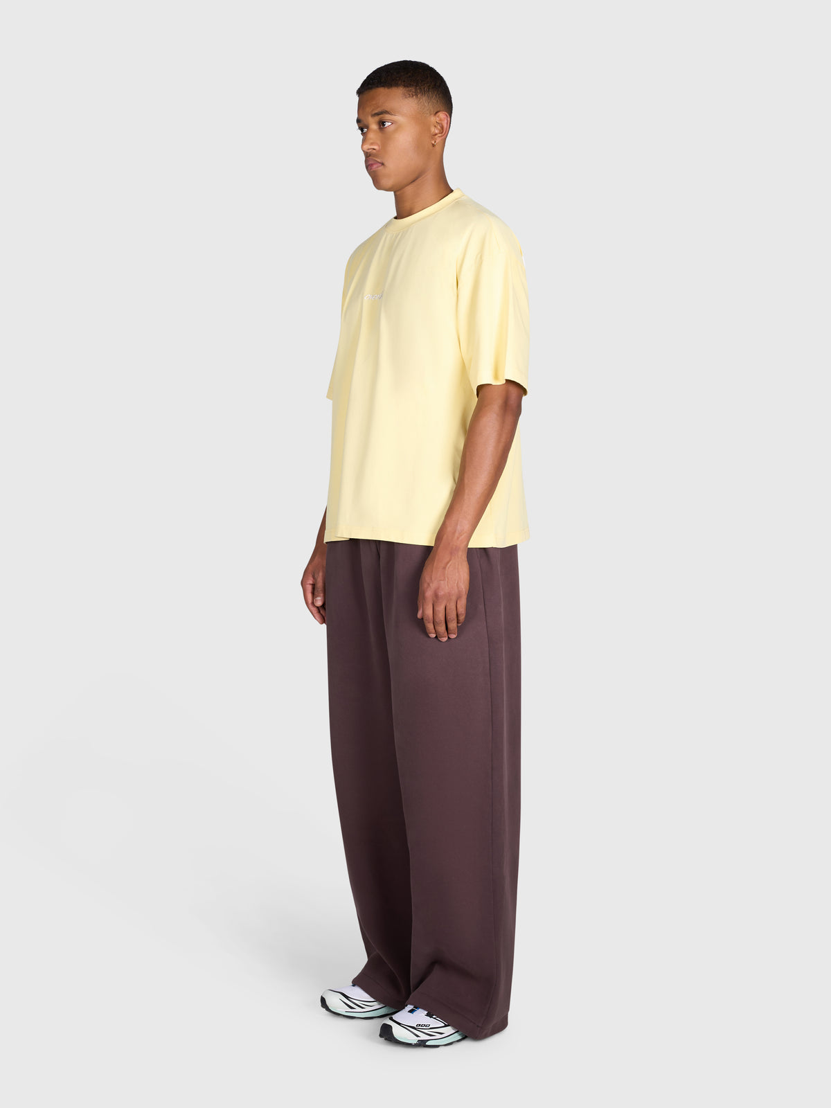 Tartan Arch Box Tee - Yellow/White
