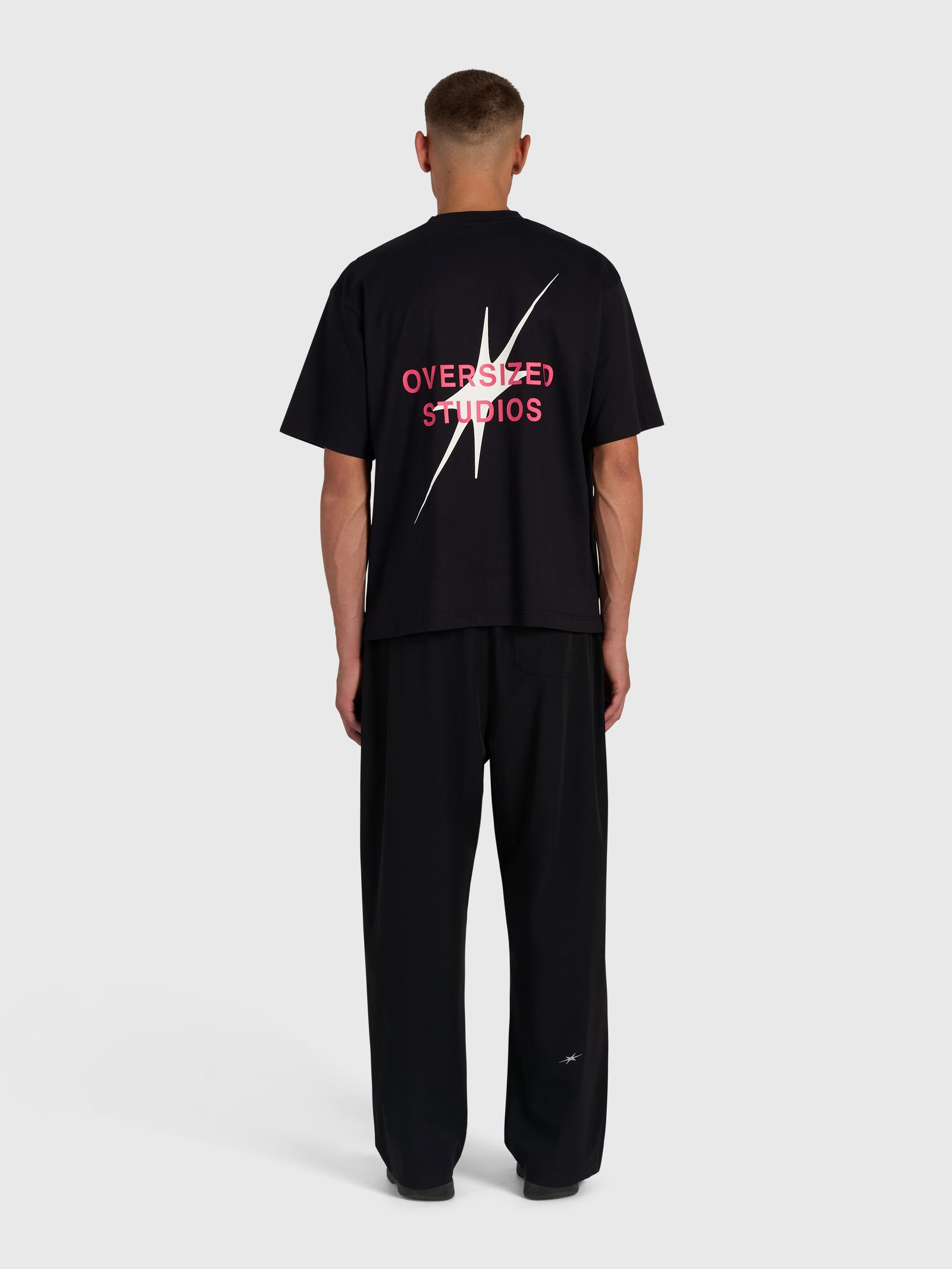 Limited Star Box Tee - Black/White/Pink