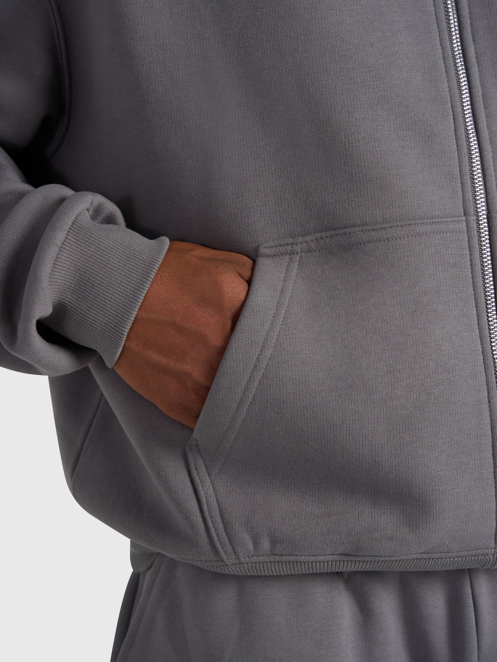 Confidence V2 Zip Hoodie - Steel/Black