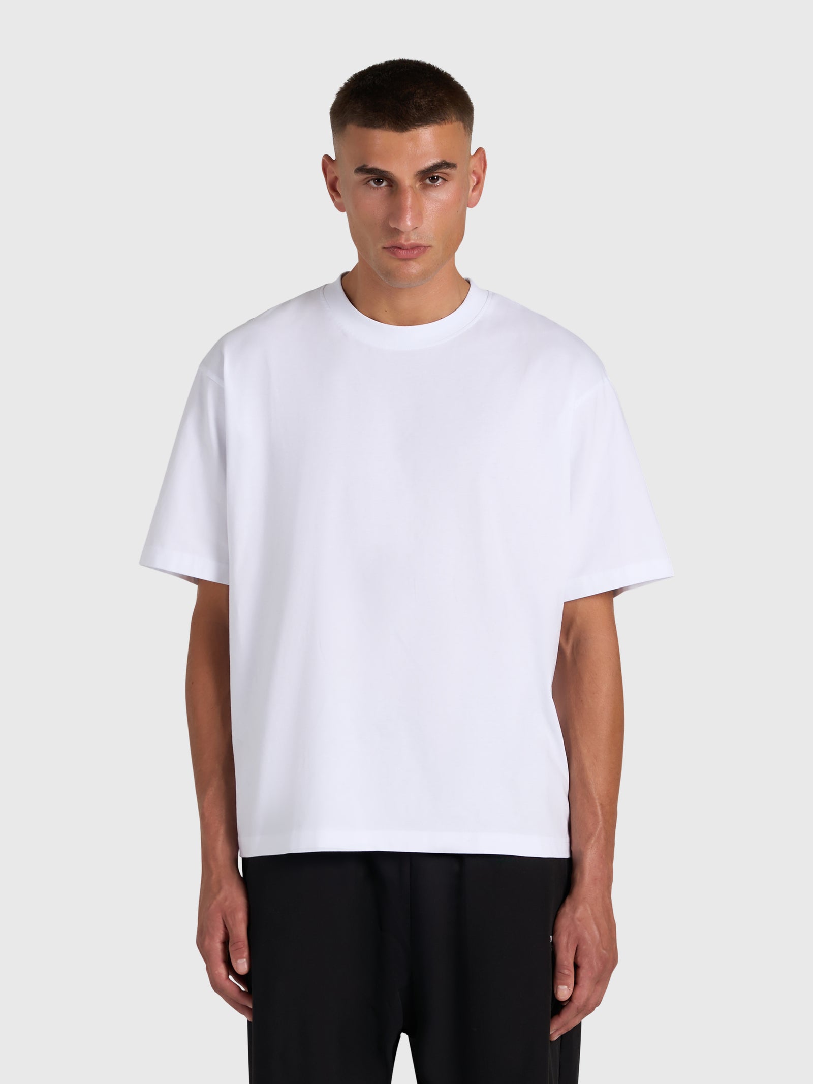 Confidence V2 Box Tee - White/Black