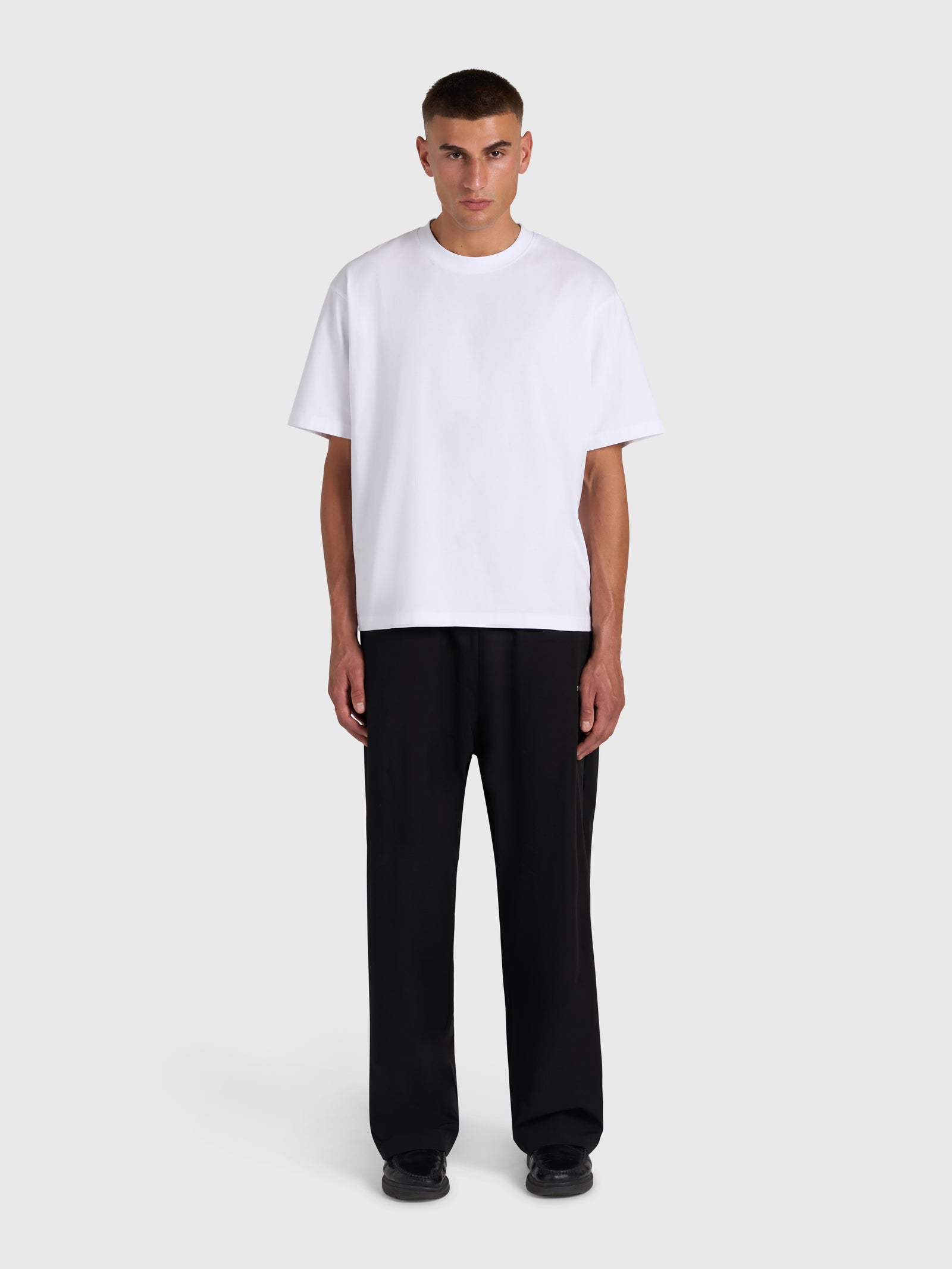 Confidence V2 Box Tee - White/Black