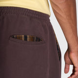 Tartan Baggy Sweatpants - Brown/Brown