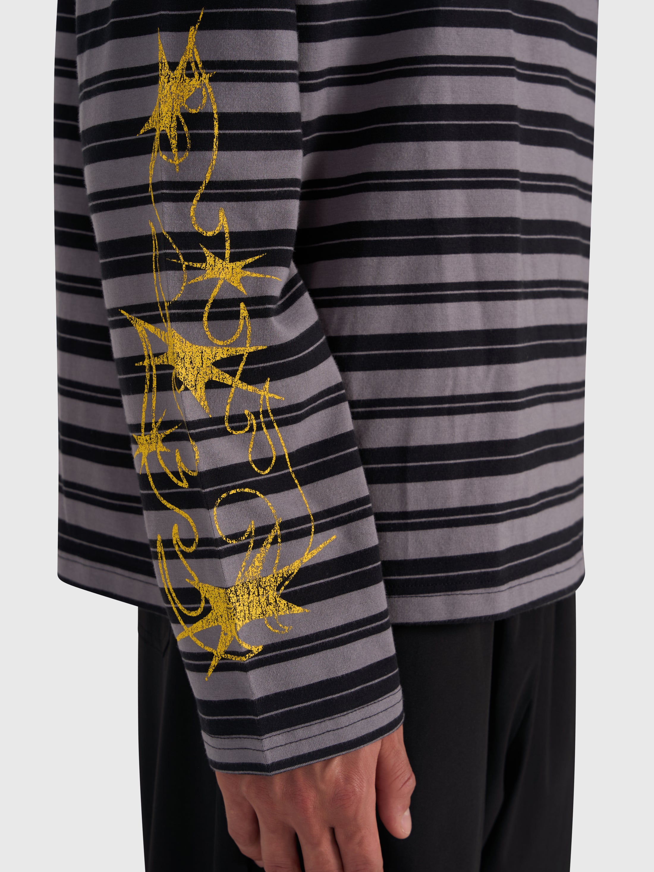 Robbery Printed Long Sleeve - Black/Yellow
