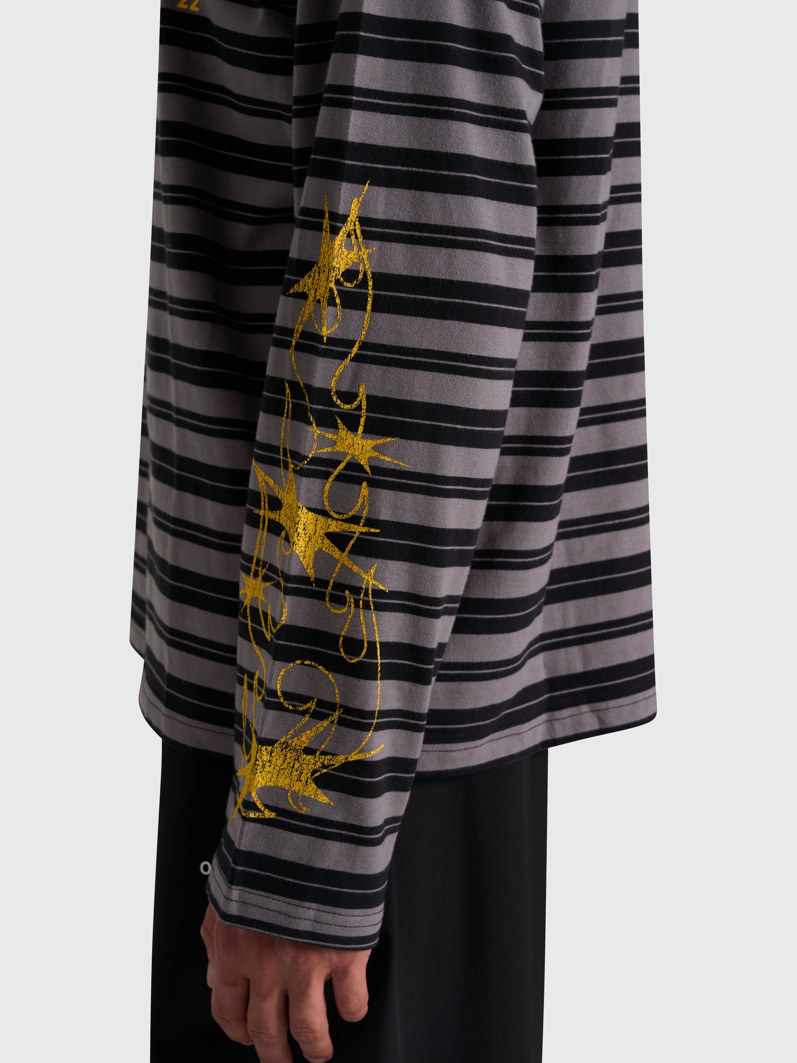 Robbery Printed Long Sleeve - Black/Yellow