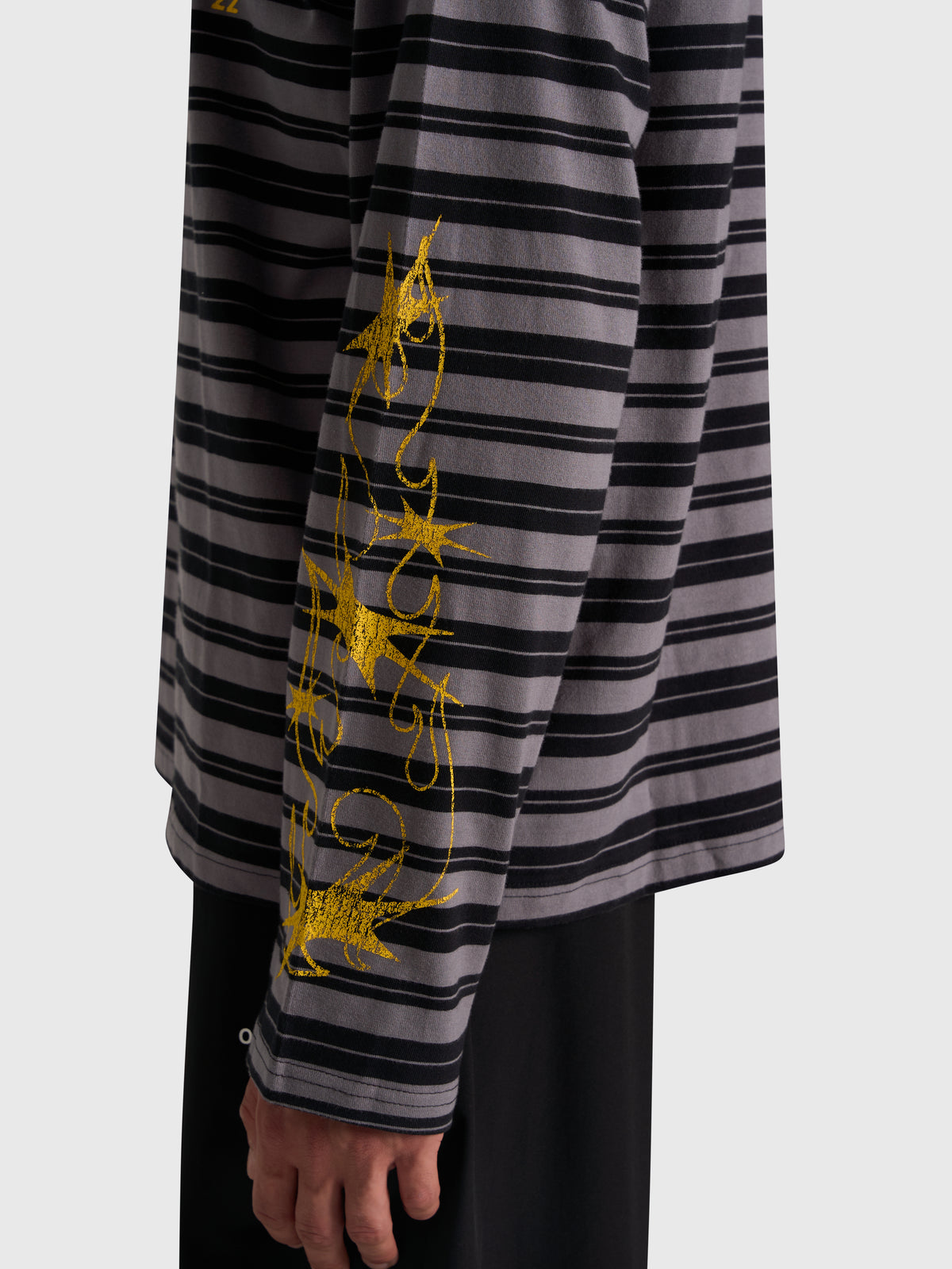 Robbery Printed Long Sleeve - Black/Yellow