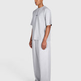 Tartan Baggy Sweatpants - Cloudy Grey/Blue