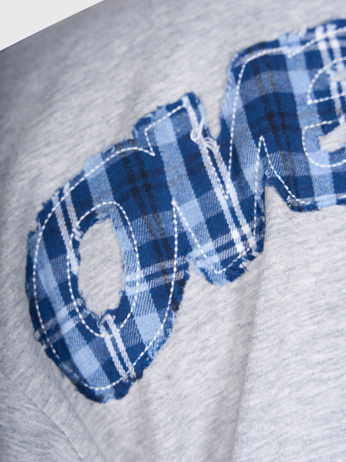Tartan Arch Box Tee - Cloudy Grey/Blue