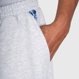 Tartan Baggy Sweatpants - Cloudy Grey/Blue