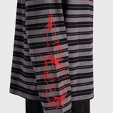Robbery Printed Long Sleeve - Black/Red
