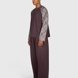 Tartan Raglan Long Sleeve - Brown/Brown
