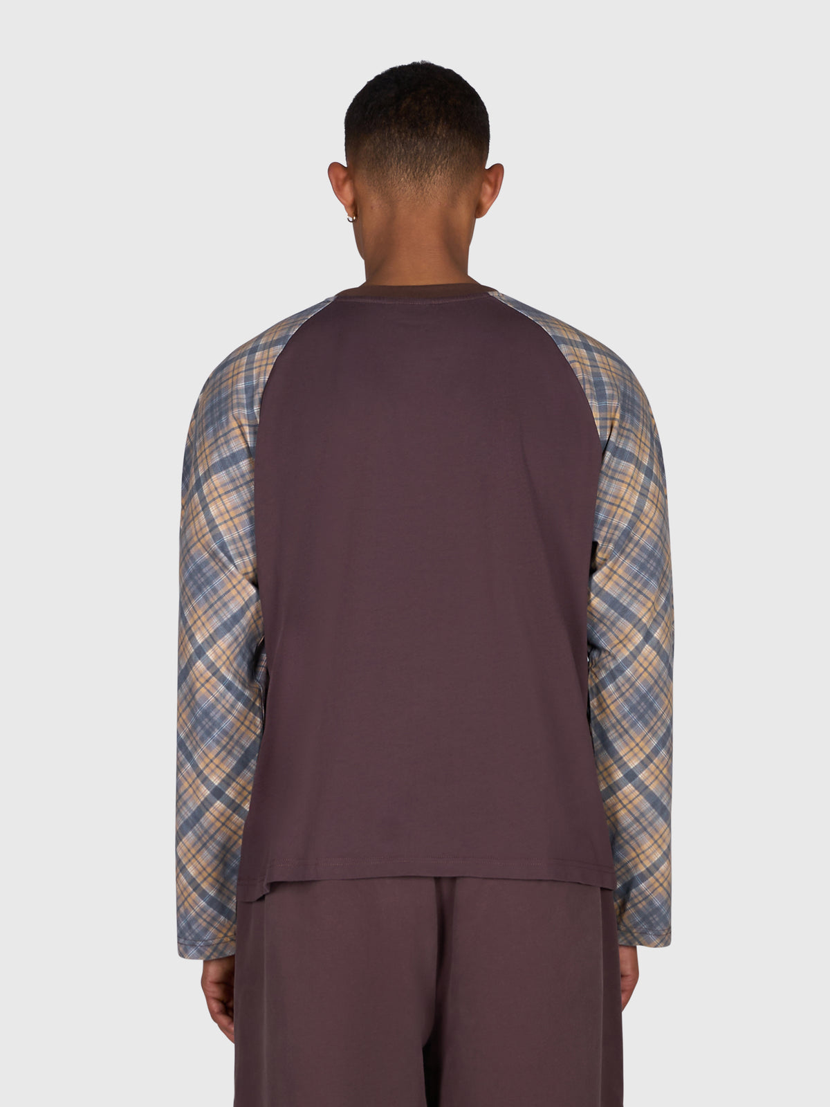 Tartan Raglan Long Sleeve - Brown/Brown