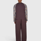 Tartan Raglan Long Sleeve - Brown/Brown