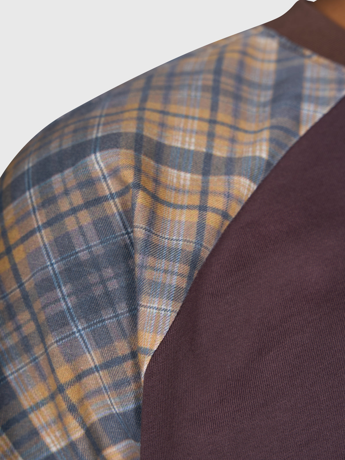 Tartan Raglan Long Sleeve - Brown/Brown