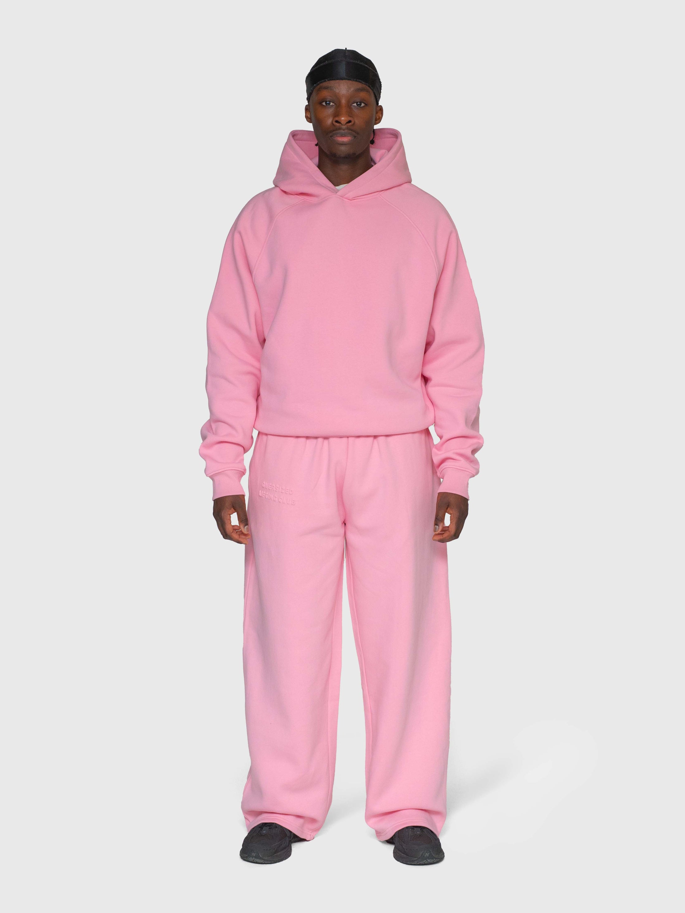 Cloud Raglan Hoodie - Pink