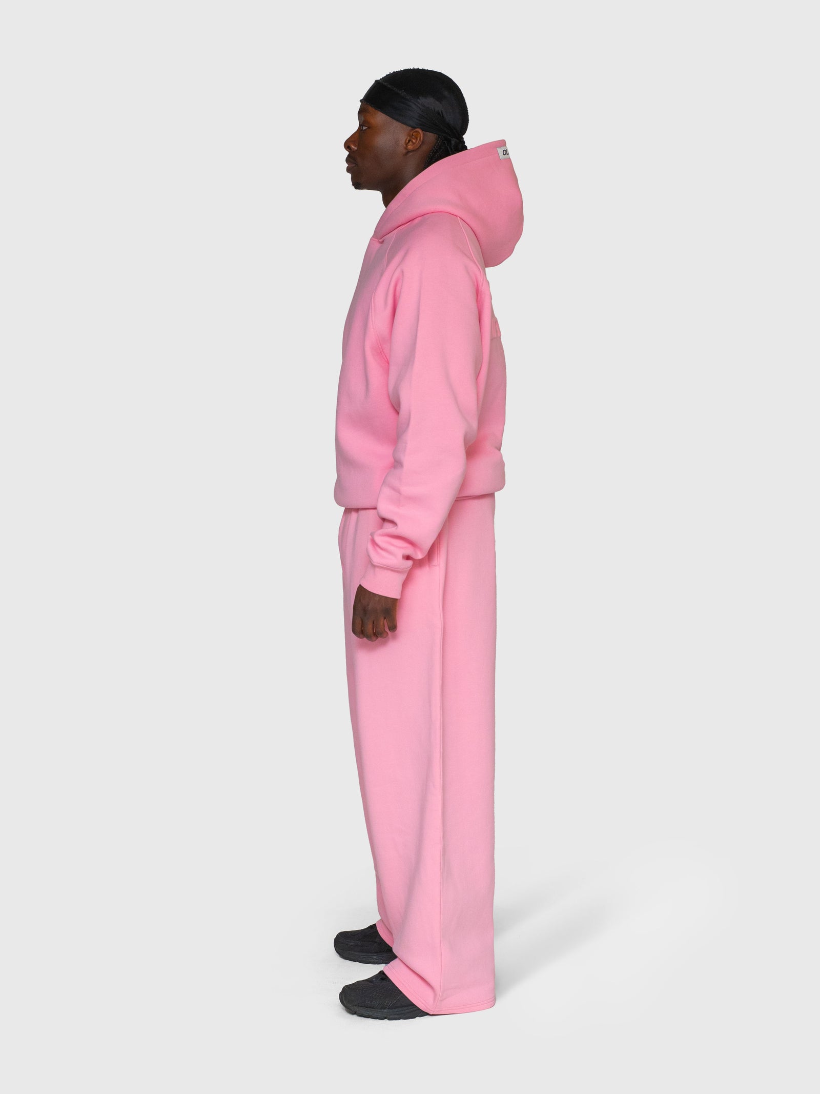 Cloud Raglan Hoodie - Pink
