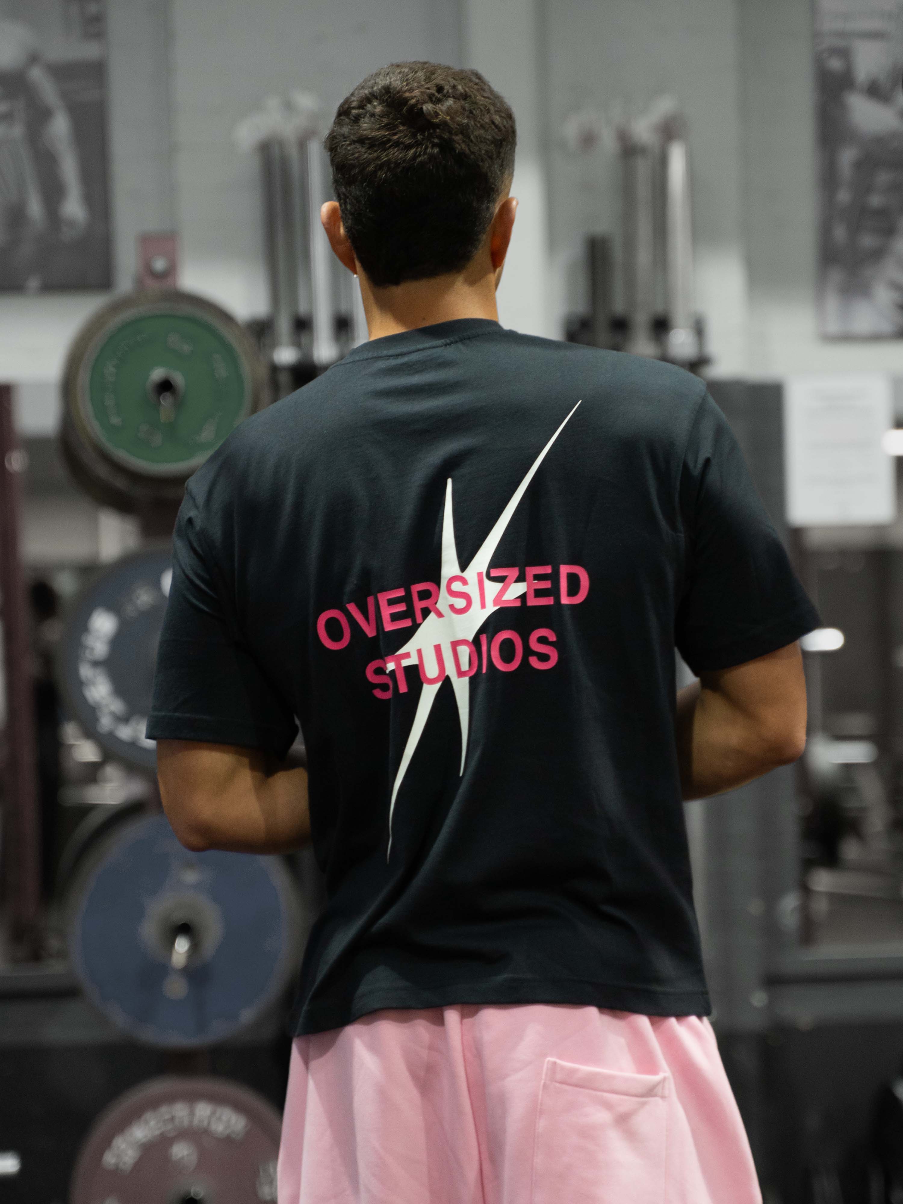 Limited Star Box Tee - Black/White/Pink